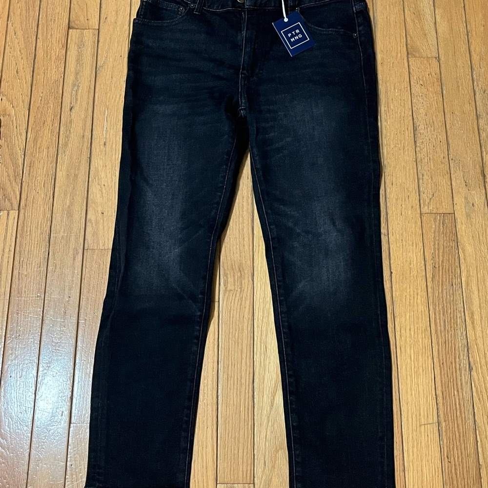 Peter Manning NY Men’s Black Johnny Jeans 32w x 28 L, skinny fit. NEW with tags